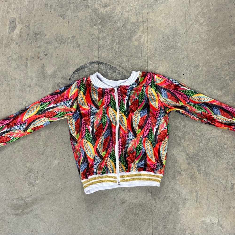 Colorful Leaf Pattern‎ Kids Jacket